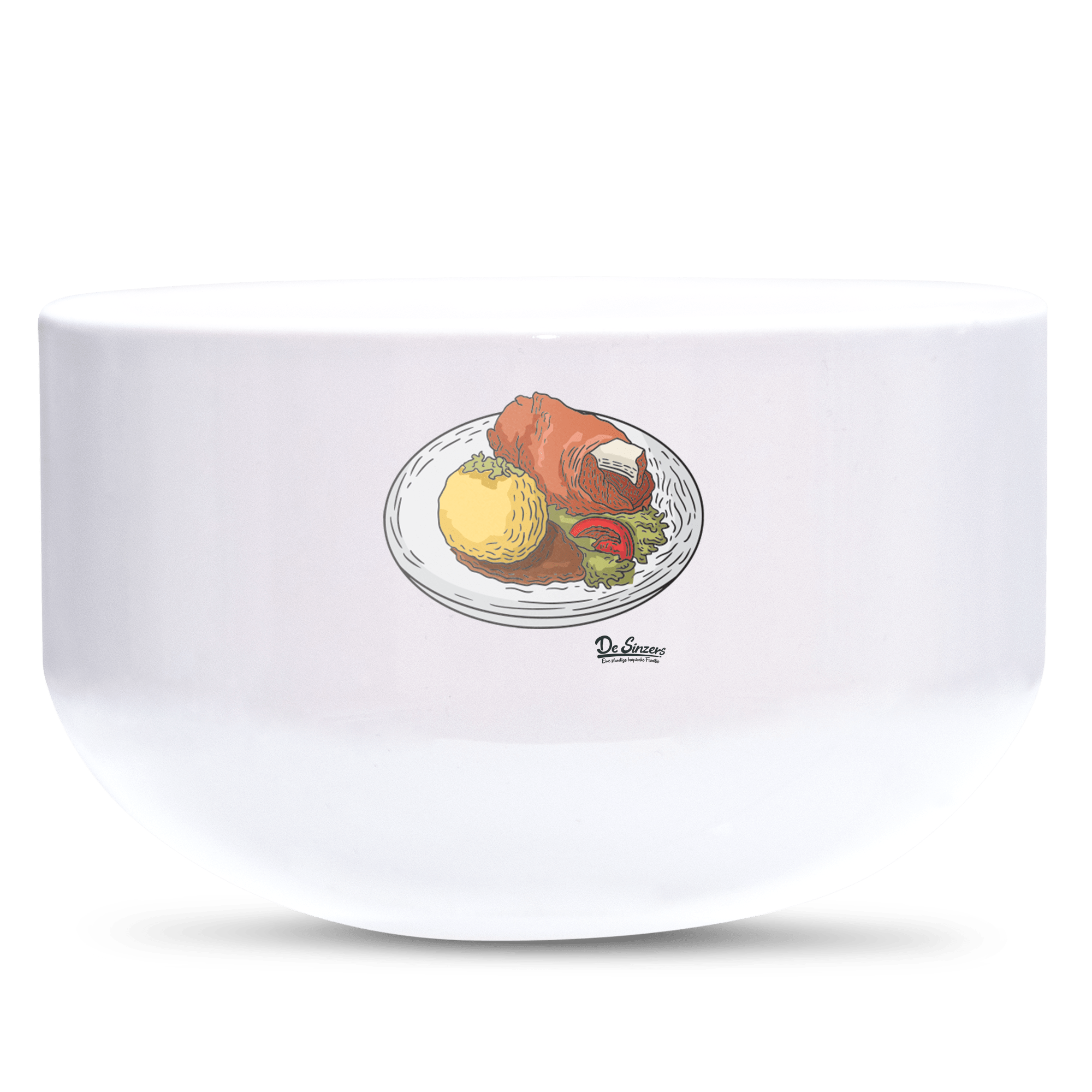 Die Elemente Schweinsbraten Keramik Mueslischale Weiss 600ml Staffelberg Front