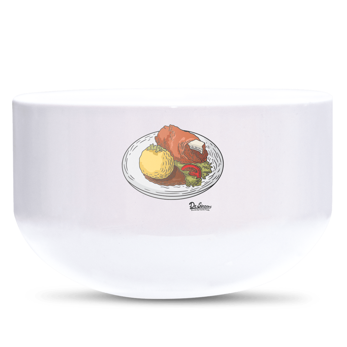 Die Elemente Schweinsbraten Keramik Mueslischale Weiss 600ml Staffelberg Front