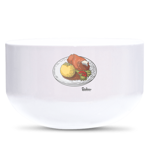 Die Elemente Schweinsbraten Keramik Mueslischale Weiss 600ml Staffelberg Front