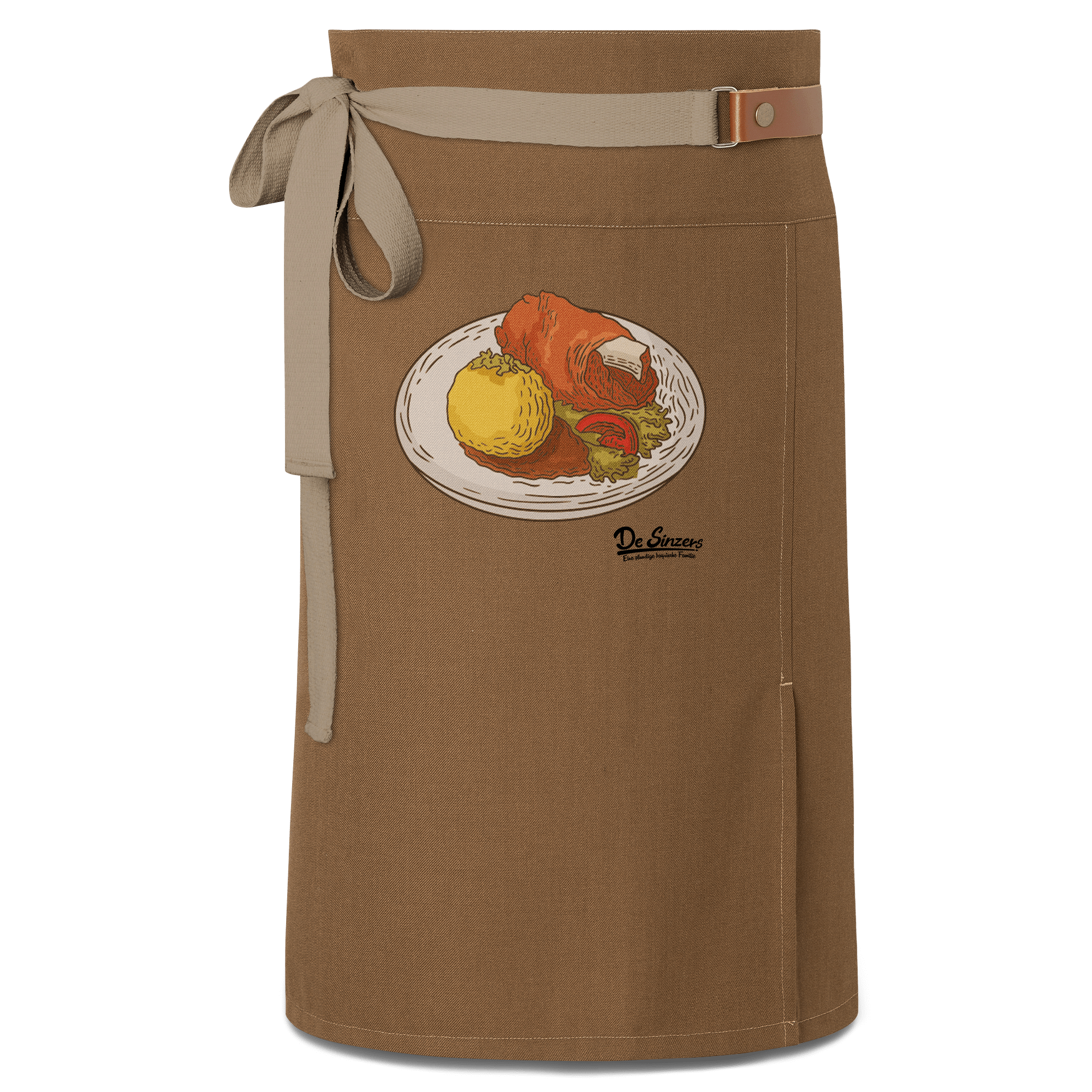 Die Elemente Schweinsbraten Schuerze Vorbinder Braun Haidham Front