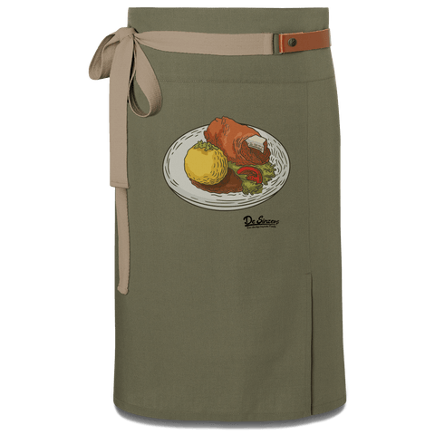 Die Elemente Schweinsbraten Schuerze Vorbinder Gruen Langhausen Front