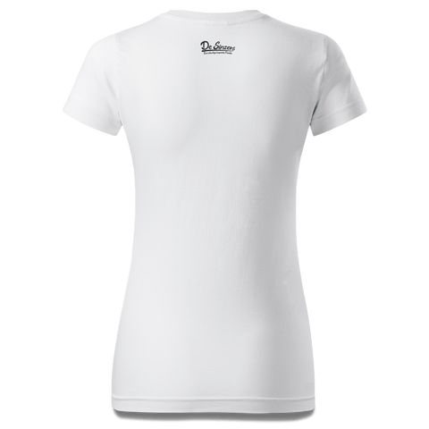 Die Elemente Schweinsbraten T Shirt Damen Weiss Kragling Back