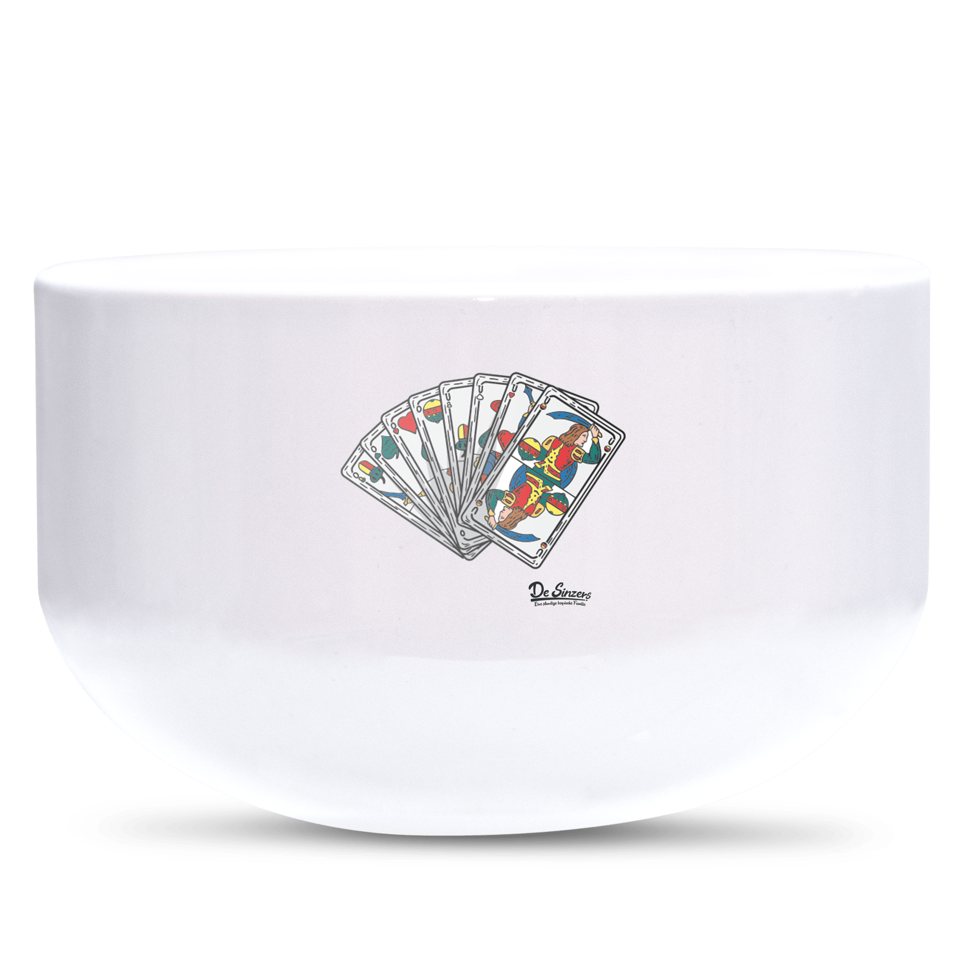 Die Elemente Spielkarten Keramik Mueslischale Weiss 600ml Staffelberg Front