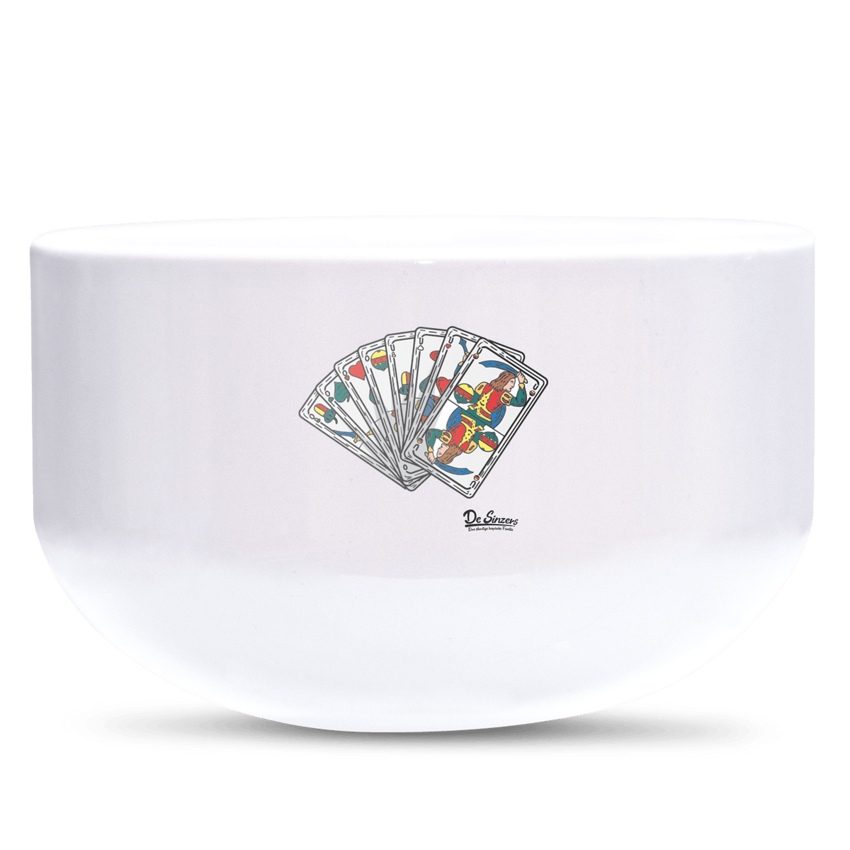 Die Elemente Spielkarten Keramik Mueslischale Weiss 600ml Staffelberg Front