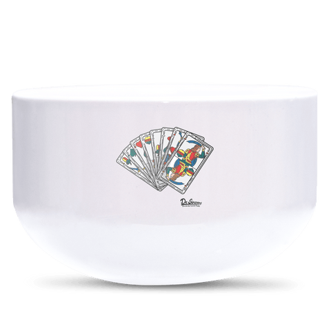 Die Elemente Spielkarten Keramik Mueslischale Weiss 600ml Staffelberg Front