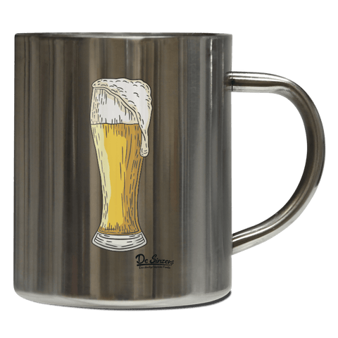 Die Elemente Weißbier Edelstahl Kaffeetasse 400ml Grosser Arber Front