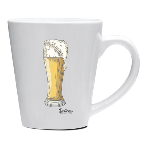 Die Elemente Weissbier Keramik Kaffeetasse 200ml Weiss Herzogstand Front