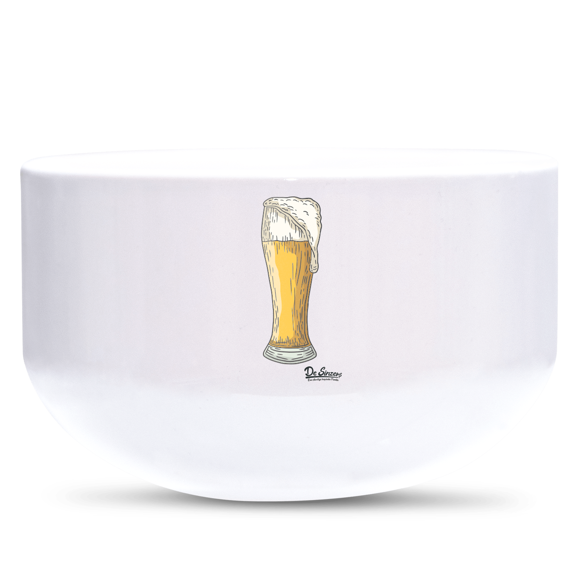 Die Elemente Weißbier Keramik Mueslischale Weiss 600ml Staffelberg Front