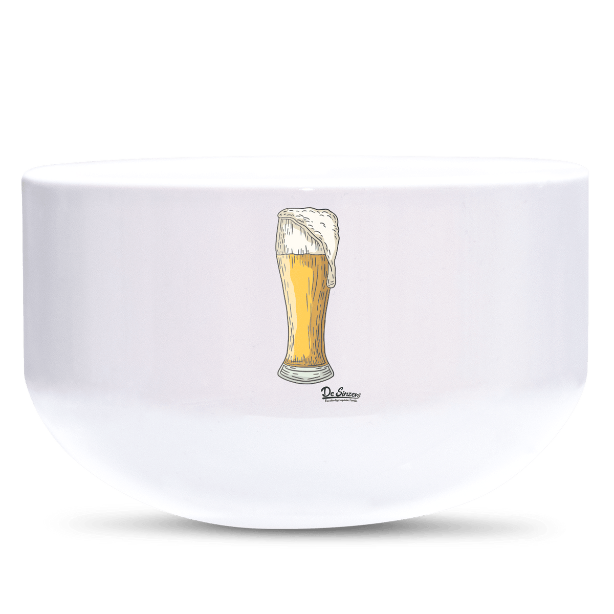 Die Elemente Weißbier Keramik Mueslischale Weiss 600ml Staffelberg Front