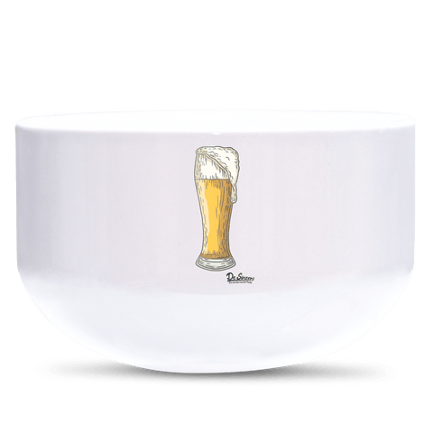 Die Elemente Weißbier Keramik Mueslischale Weiss 600ml Staffelberg Front