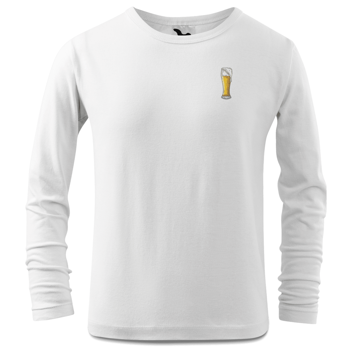 Die Elemente Weissbier Longsleeve Kinder Weiss Ziegelberg Front