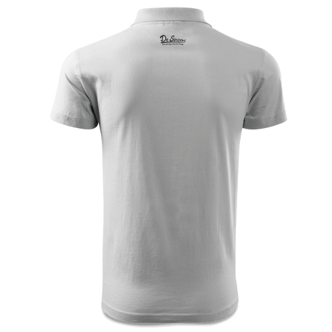 Die Elemente Weissbier Polo Shirt Herren Weiss Murnau Back