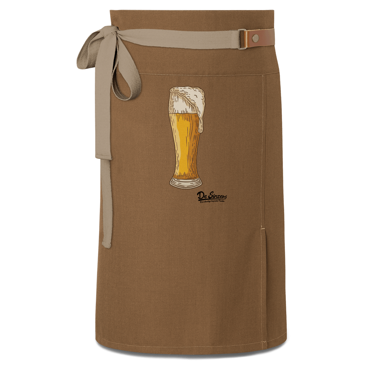 Die Elemente Weissbier Schuerze Vorbinder Braun Haidham Front
