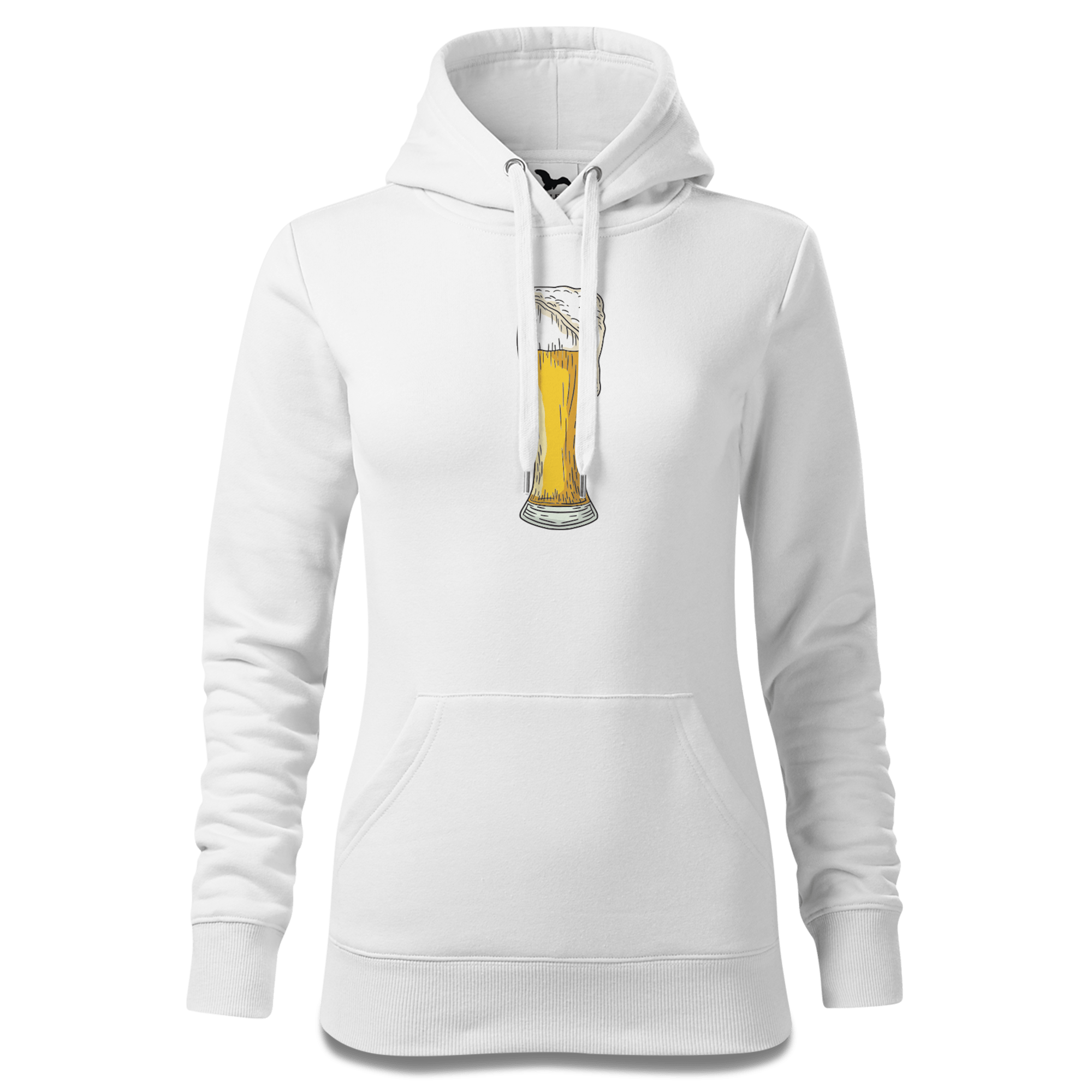 Die Elemente Weissbier Sweatshirt Hoody Damen Weiss Eckenholz Front