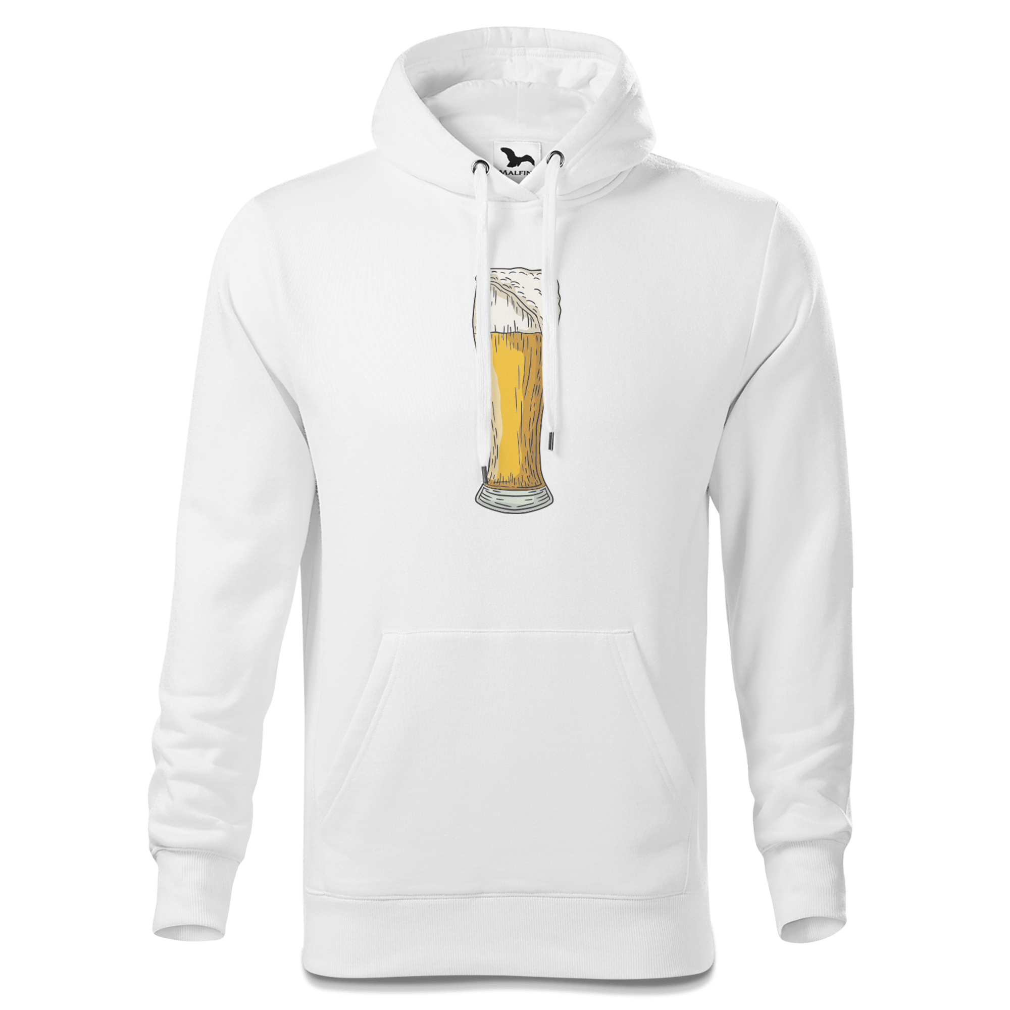 Die Elemente Weissbier Sweatshirt Hoody Herren Weiss Reikering Front