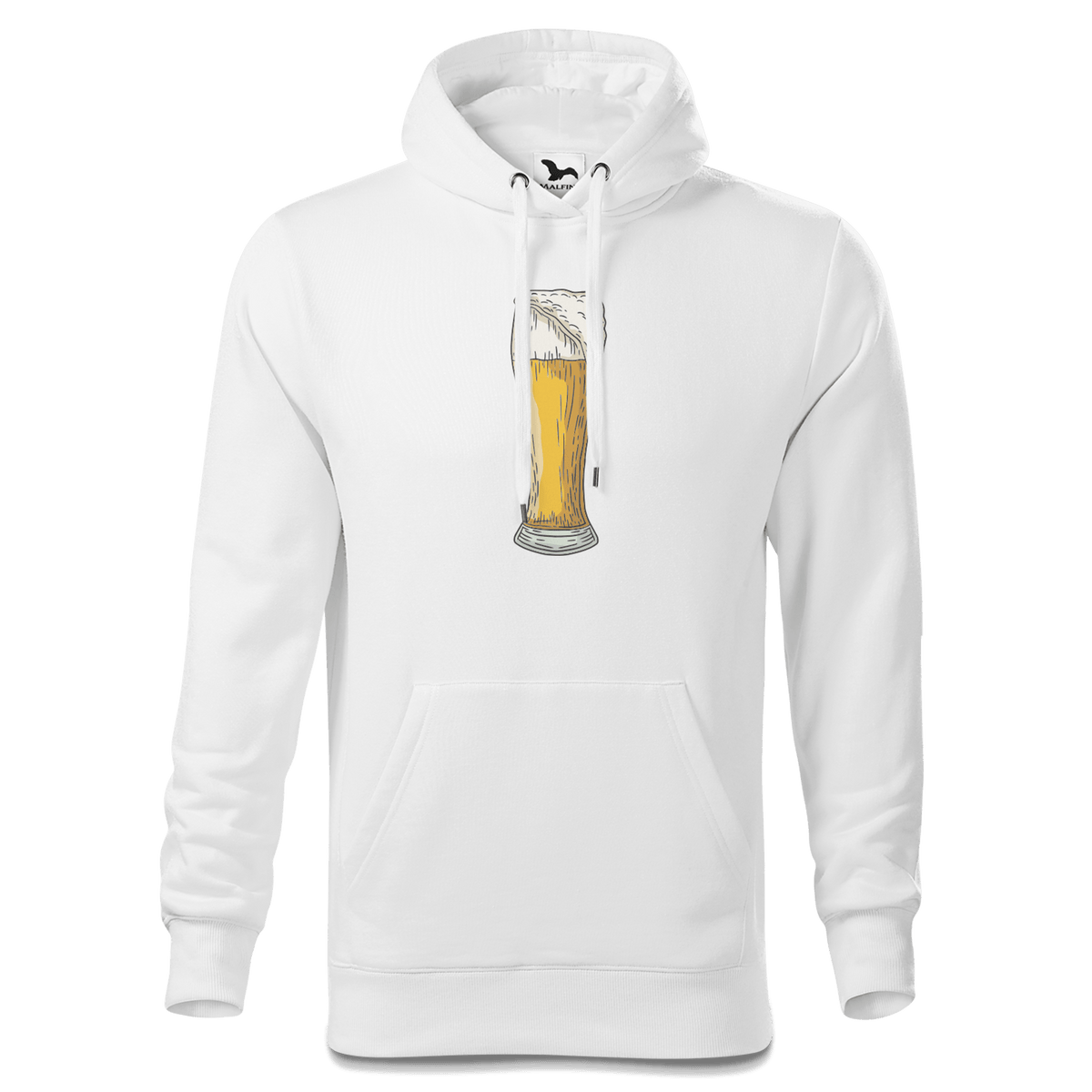 Die Elemente Weissbier Sweatshirt Hoody Herren Weiss Reikering Front