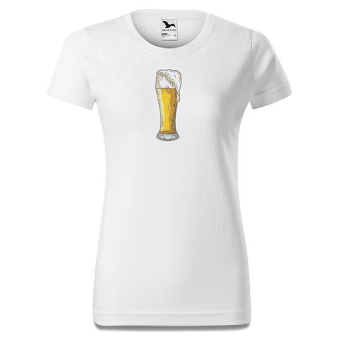Die Elemente Weissbier T Shirt Damen Weiss Gehering Front