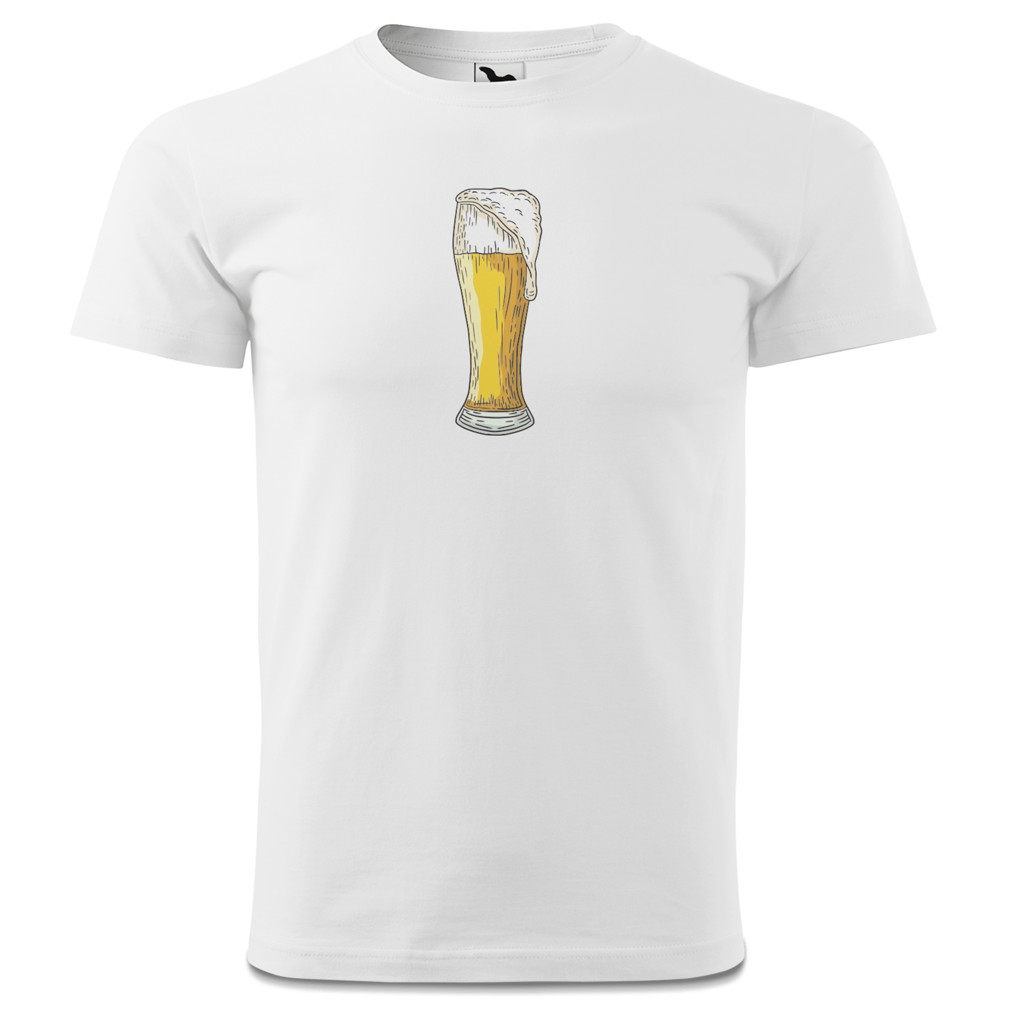 Die Elemente Weissbier T Shirt Herren Weiss Landl Front