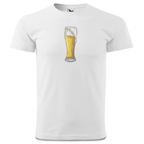 Die Elemente Weissbier T Shirt Herren Weiss Landl Front