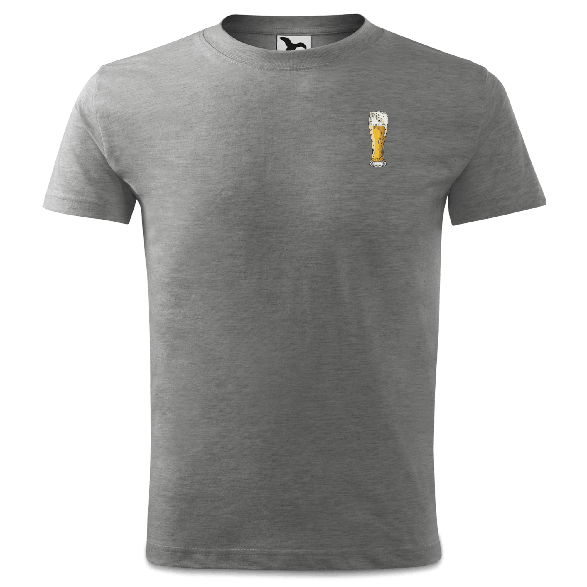 Die Elemente Weissbier T Shirt Kinder Grau Meliert Holzweg Front