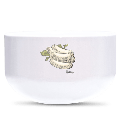 Die Elemente Weißwurscht Keramik Mueslischale Weiss 600ml Staffelberg Front