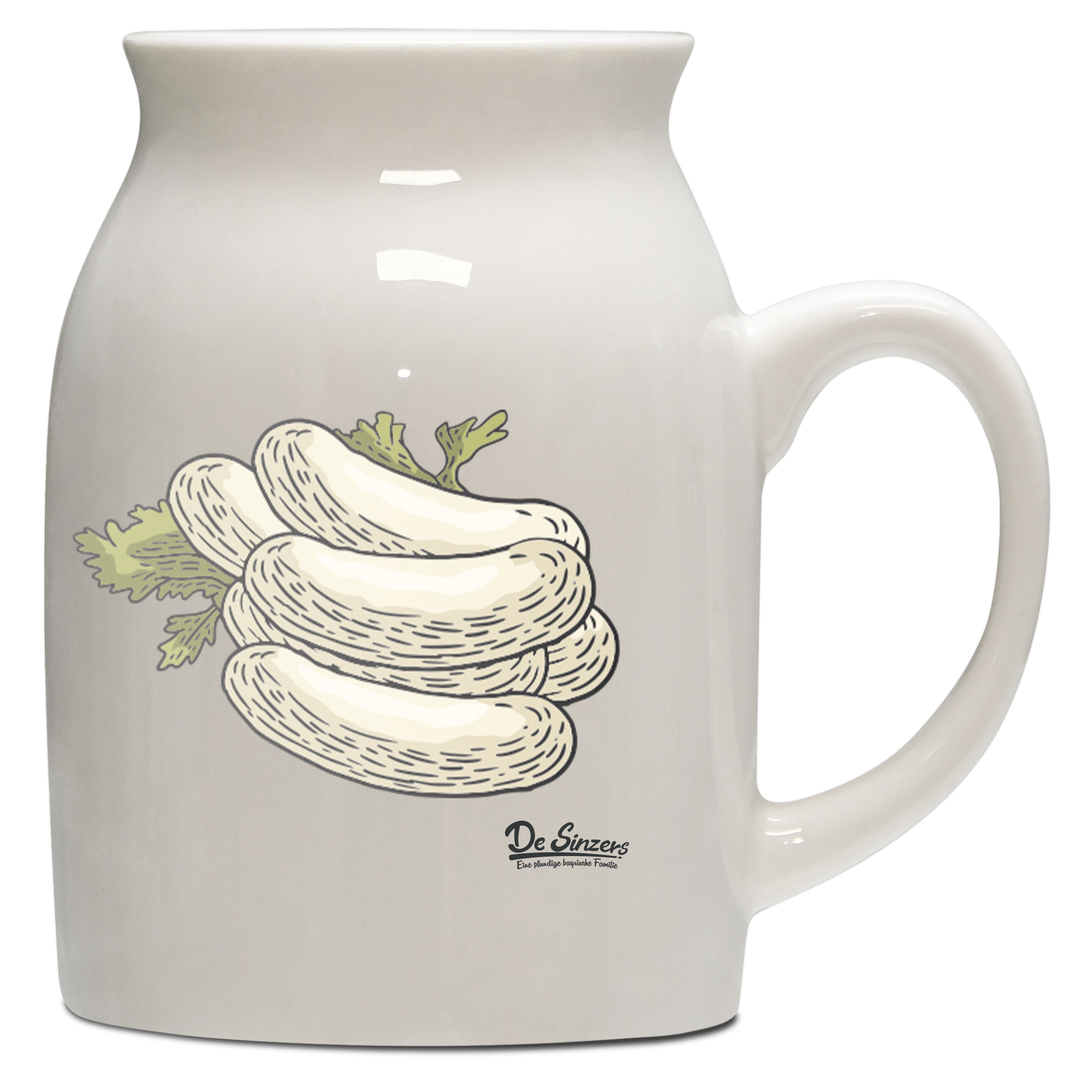 Die Elemente Weißwurscht Milchkaennchen 320ml Altweiss Benediktenwand Front