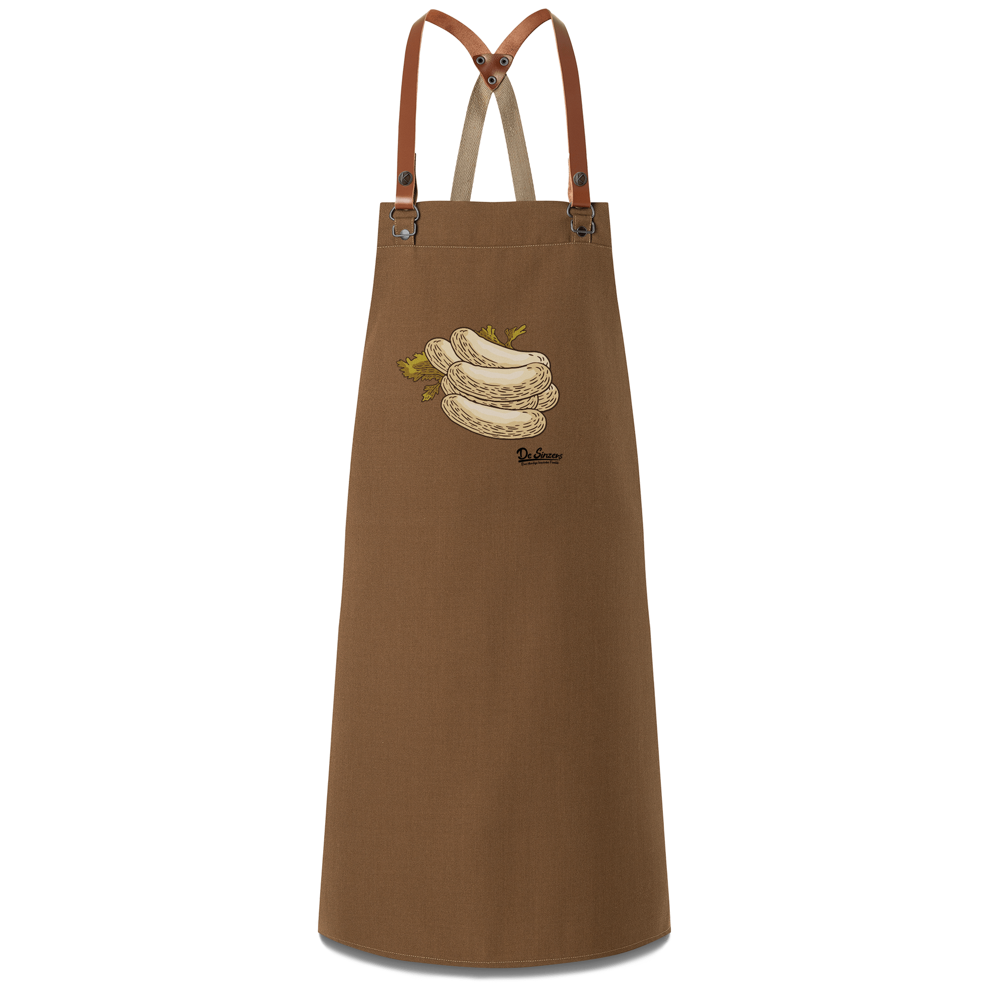 Die Elemente Weisswurscht Schuerze Braun Haidbichl Front