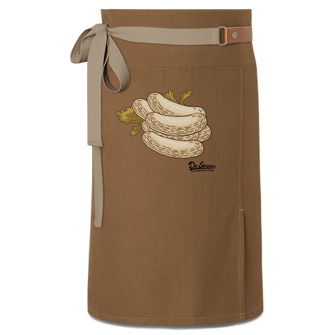 Die Elemente Weisswurscht Schuerze Vorbinder Braun Haidham Front