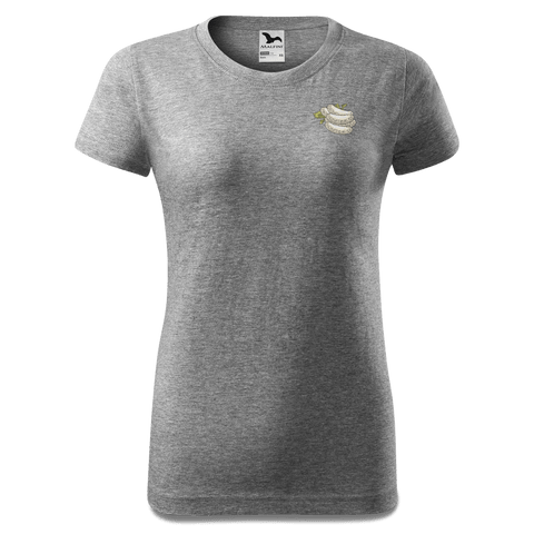 Die Elemente Weisswurscht T Shirt Damen Grau Meliert Eichbichl Front