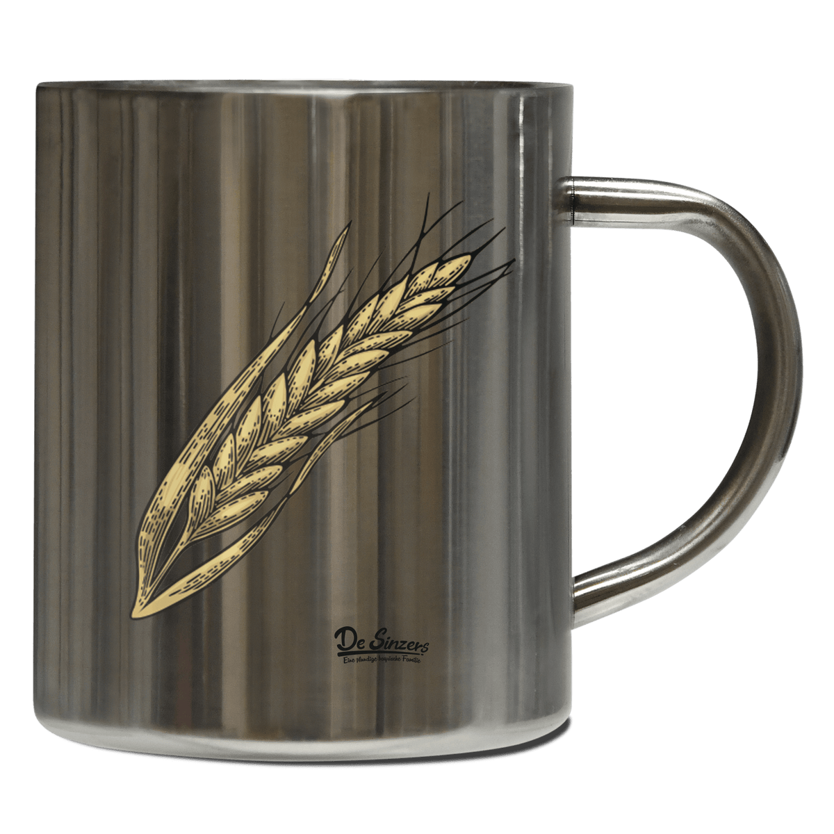 Die Elemente Weizen Edelstahl Kaffeetasse 400ml Grosser Arber Front