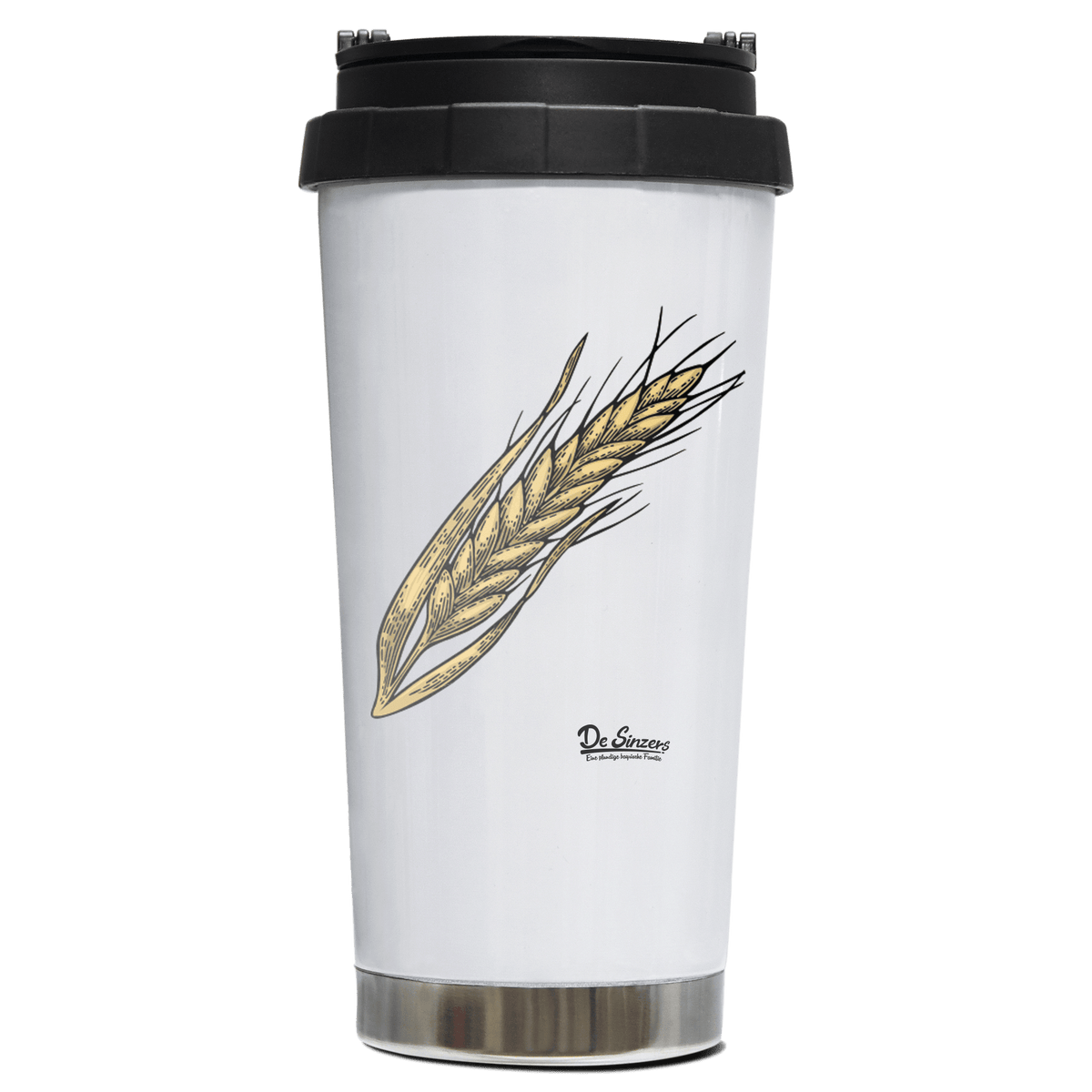 Die Elemente Weizen Edelstahl Trinkbecher To Go 470ml Weiss Wildbarren Front