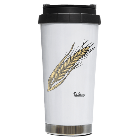 Die Elemente Weizen Edelstahl Trinkbecher To Go 470ml Weiss Wildbarren Front