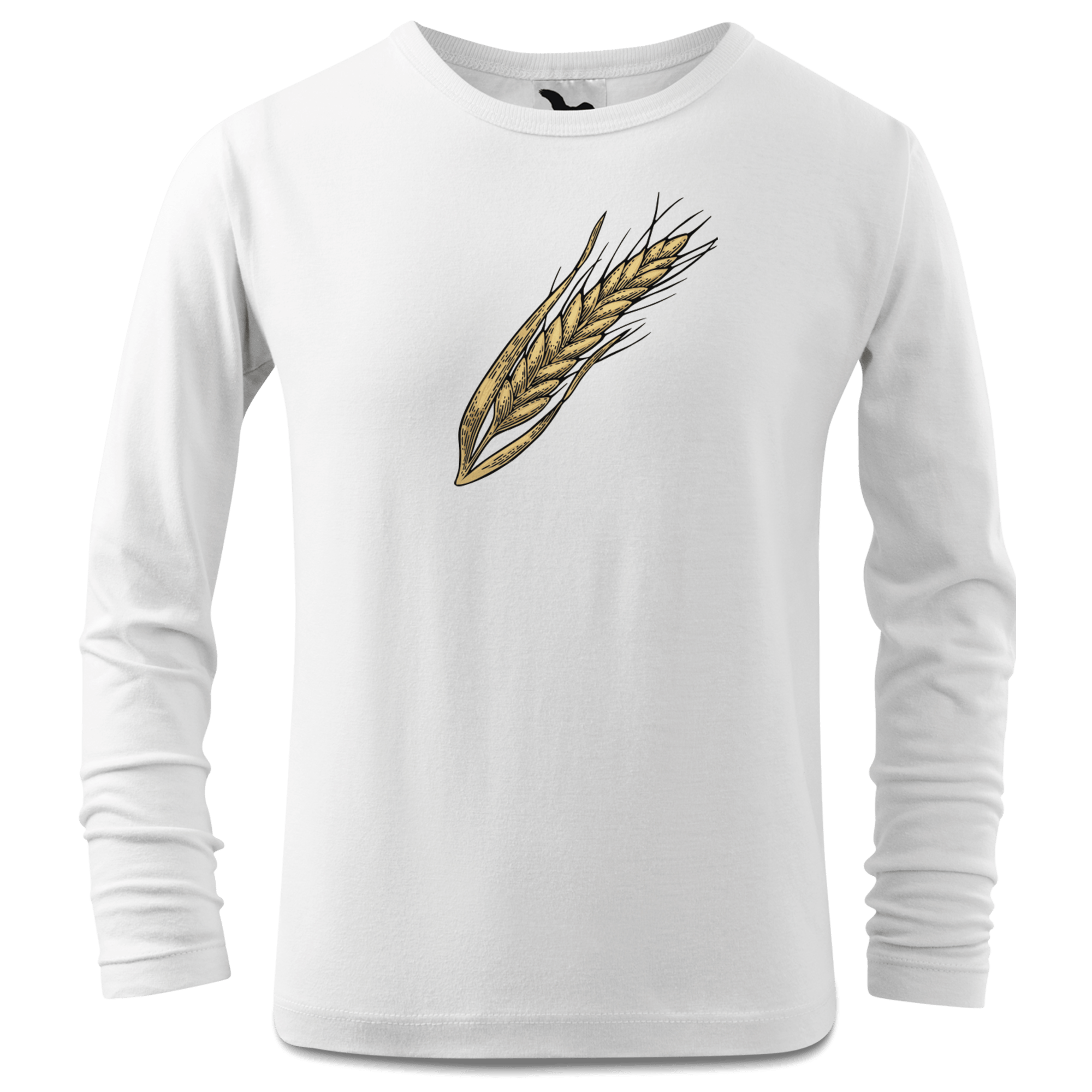 Die Elemente Weizen Longsleeve Kinder Weiss Westerndorf Front