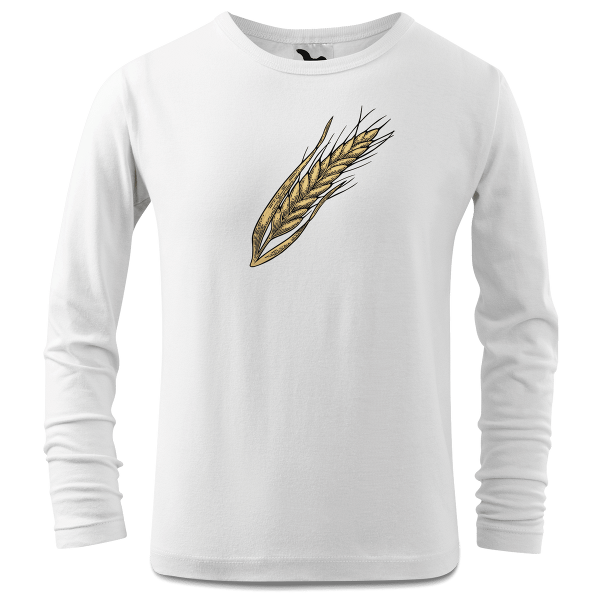 Die Elemente Weizen Longsleeve Kinder Weiss Westerndorf Front