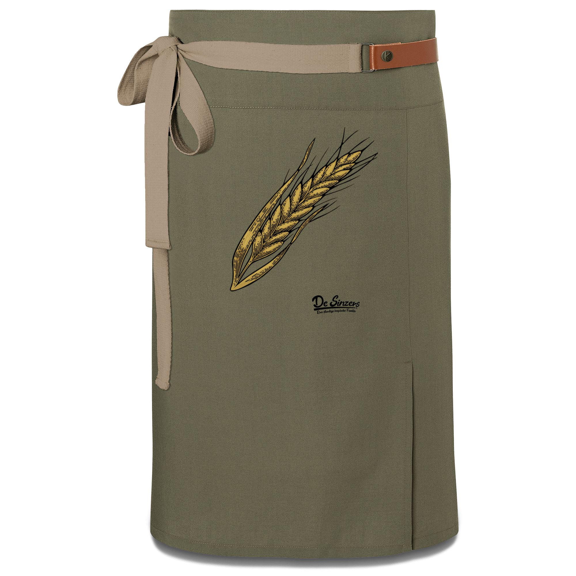 Die Elemente Weizen Schuerze Vorbinder Gruen Langhausen Front