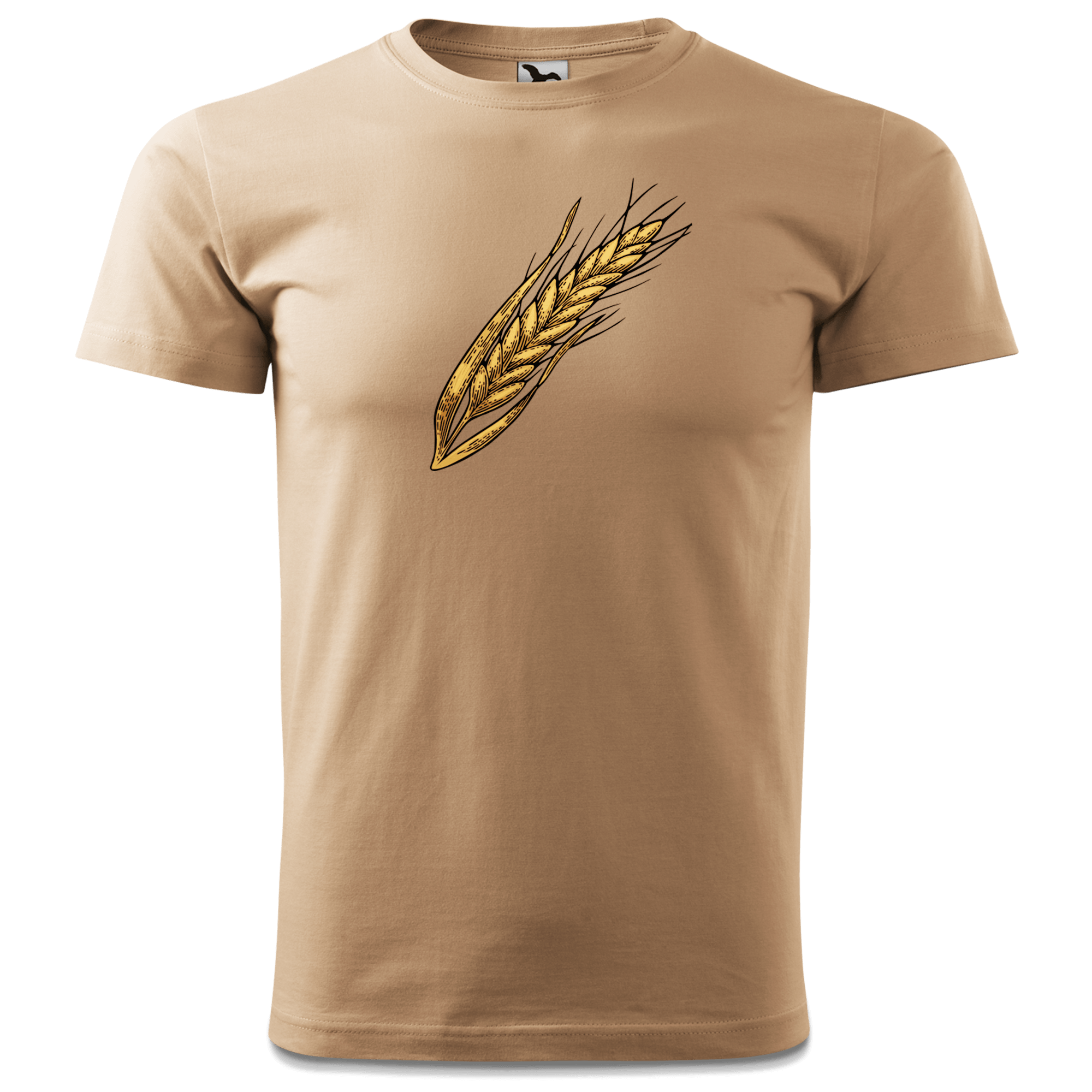 Die Elemente Weizen T Shirt Herren Sand Hofmuehle Front