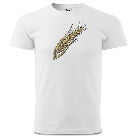 Die Elemente Weizen T Shirt Herren Weiss Landl Front