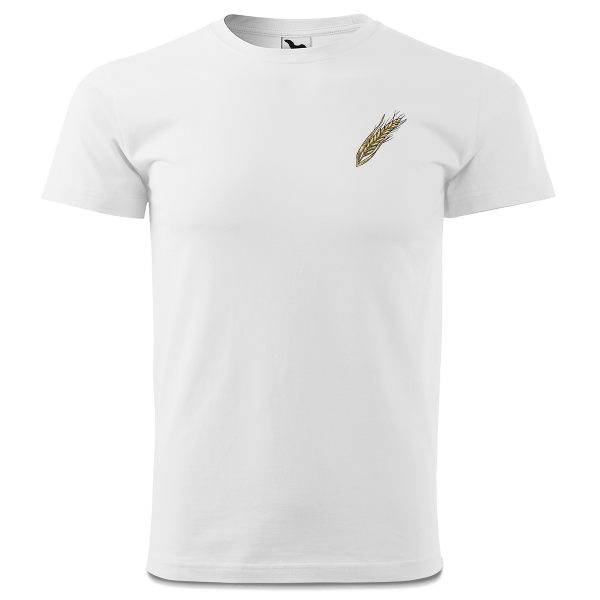 Die Elemente Weizen T Shirt Herren Weiss Landlmuehle Front