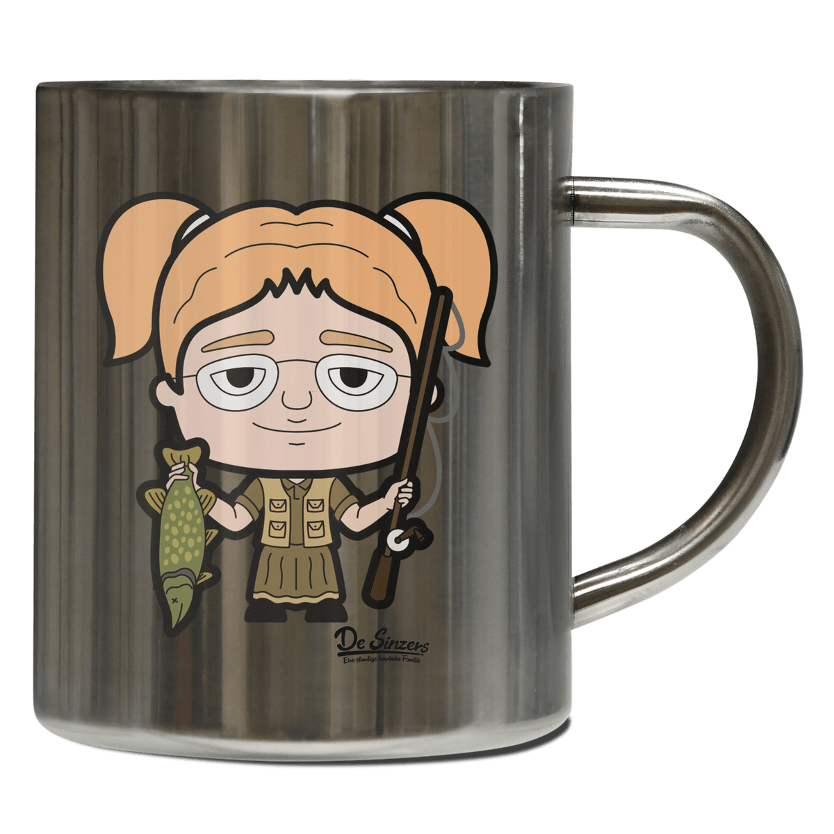 Die Jung Sinzerin Angler Edelstahl Kaffeetasse 400ml Grosser Arber Front