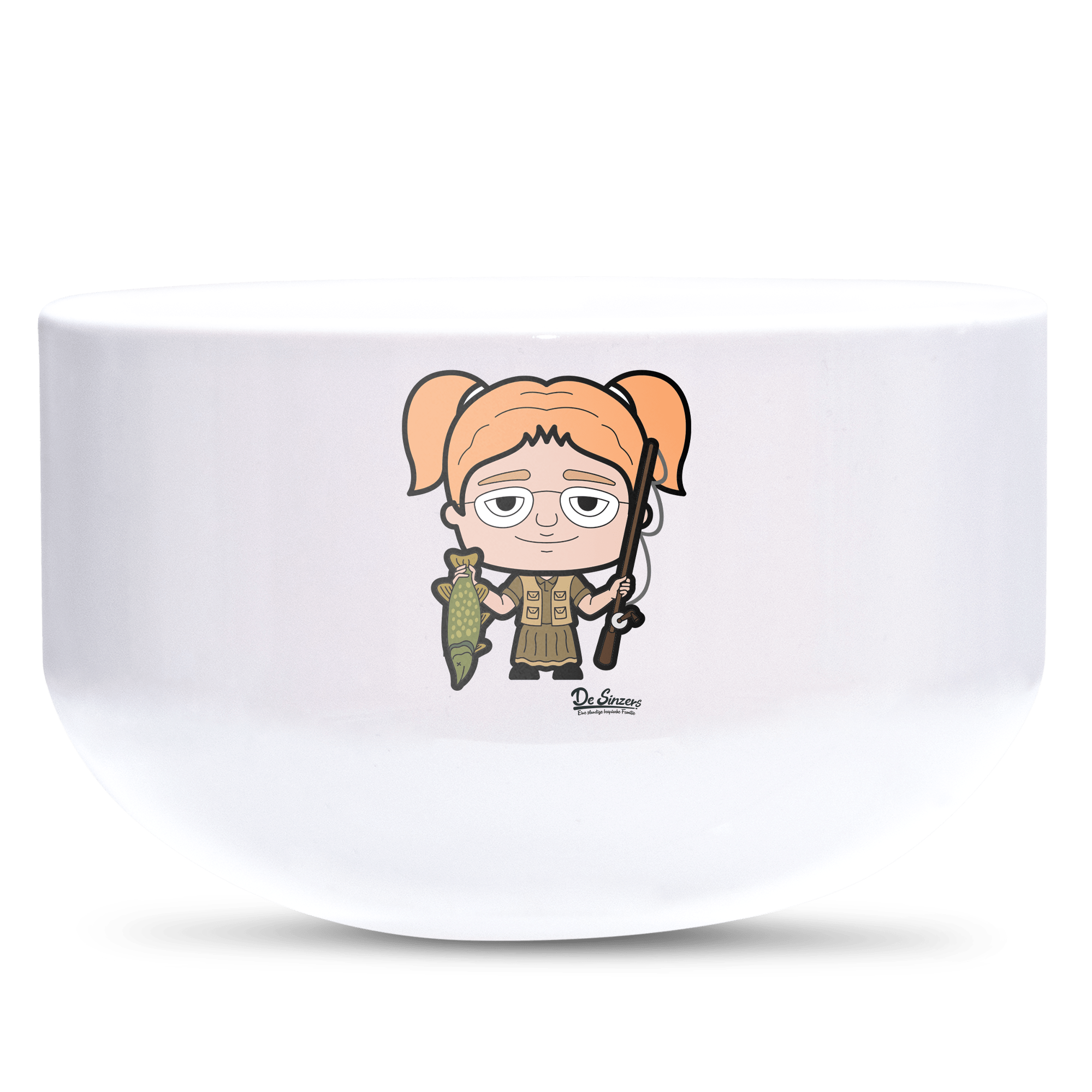 Die Jung Sinzerin Angler Keramik Mueslischale Weiss 600ml Staffelberg Front