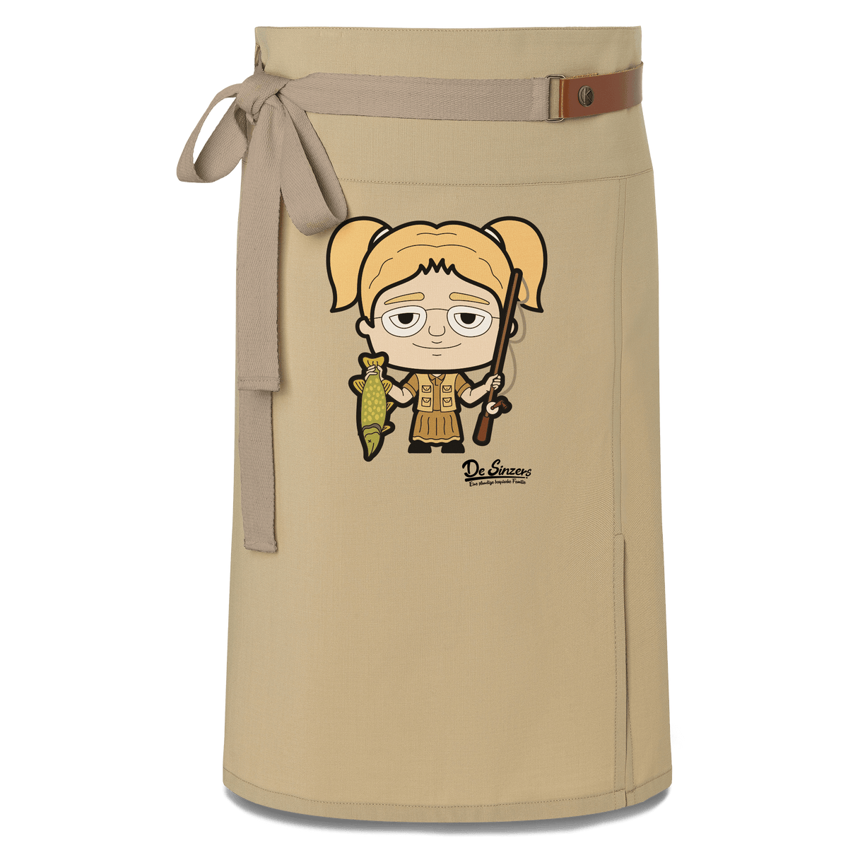 Die Jung Sinzerin Angler Schuerze Vorbinder Sand Nendlberg Front