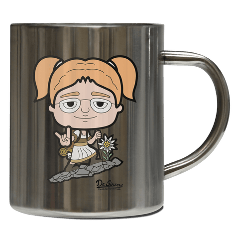 Die Jung Sinzerin Bergsteiger Edelstahl Kaffeetasse 400ml Grosser Arber Front