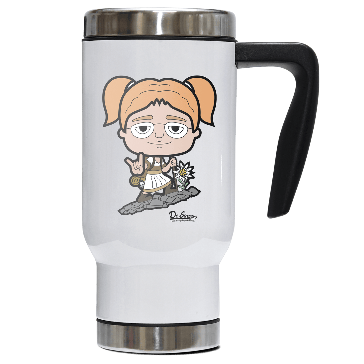 Die Jung Sinzerin Bergsteiger Edelstahl Thermobecher To Go 500ml Weiss Kindlwand Front