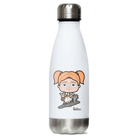 Die Jung Sinzerin Bergsteiger Edelstahl Thermoflasche 350ml Weiss Silber Kreuzspitze Front