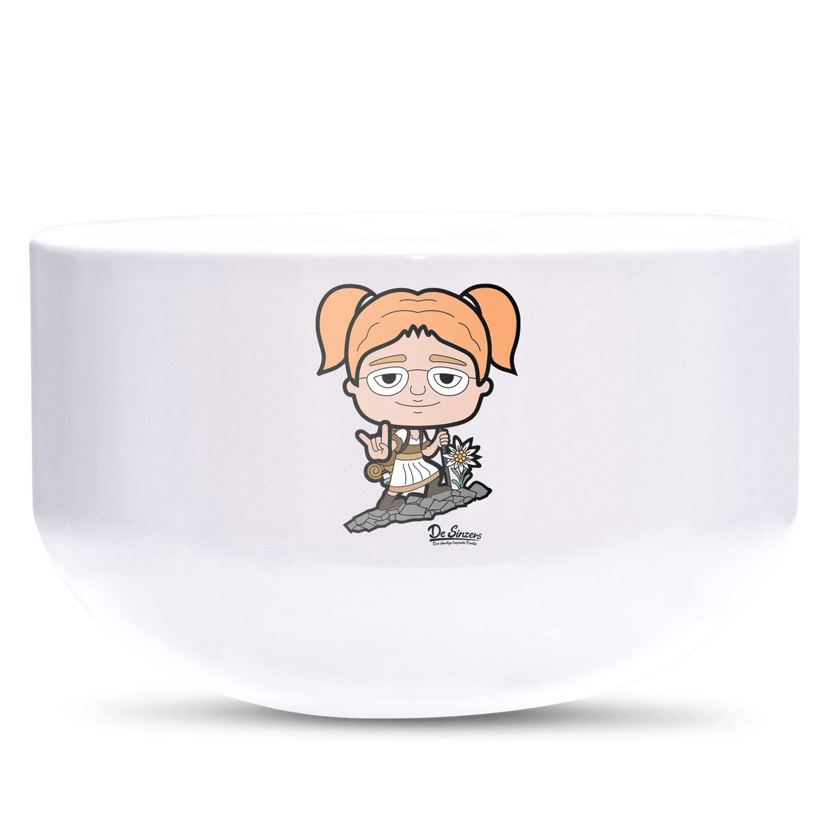 Die Jung Sinzerin Bergsteiger Keramik Mueslischale Weiss 600ml Staffelberg Front