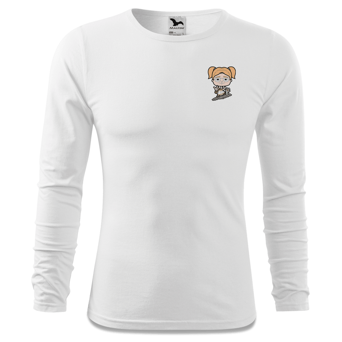 Die Jung Sinzerin Bergsteiger Longsleeve Fitted Herren Weiss Kohlhaufmuehle Front