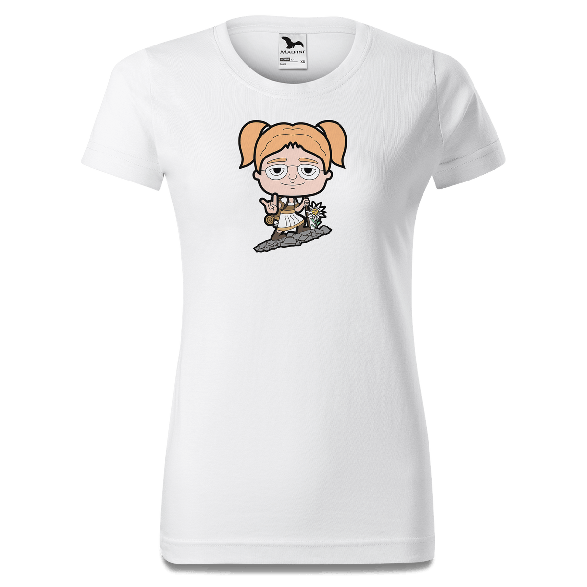 Die Jung Sinzerin Bergsteiger T Shirt Damen Weiss Gehering Front