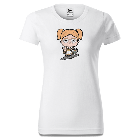 Die Jung Sinzerin Bergsteiger T Shirt Damen Weiss Gehering Front