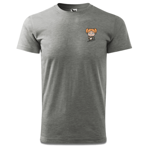 Die Jung Sinzerin Bergsteiger T Shirt Herren Grau Meliert Hofleiten Front