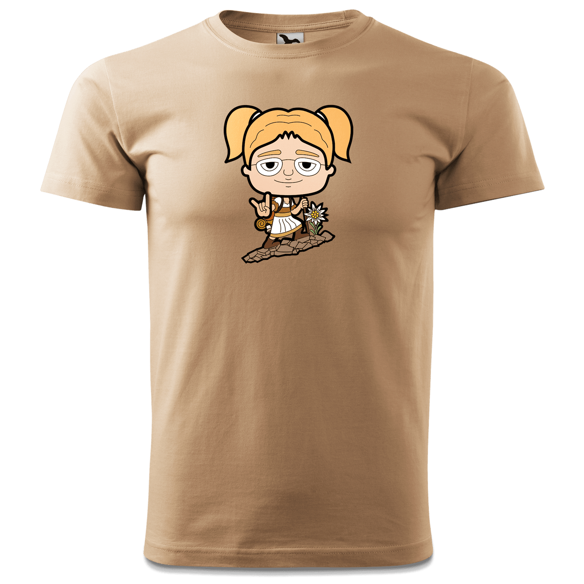 Die Jung Sinzerin Bergsteiger T Shirt Herren Sand Hofmuehle Front
